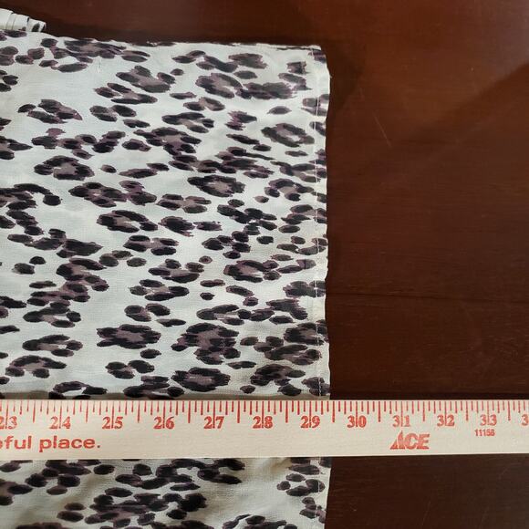 Lucky Brand Womens Sheer Leopard Animal Print Button Blouse Top Size 3X Mob Wife - Picture 9 of 9